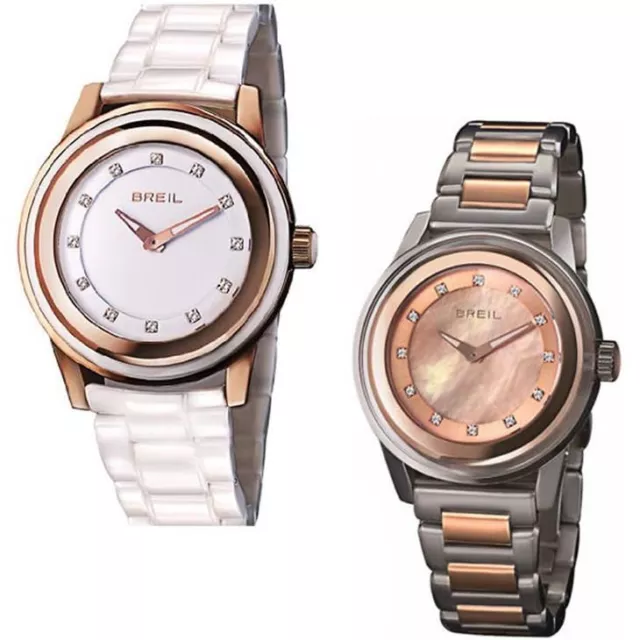 Orologio Solo Tempo Donna Breil Cassa acciaio PVD Oro Rosa Ceramica