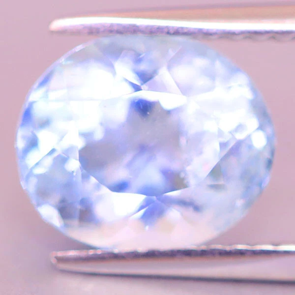2.27ct 10x8mm Deep SANTA MARIA BLUE!Natural Untreated AQUAMARINE Brazil Stunner