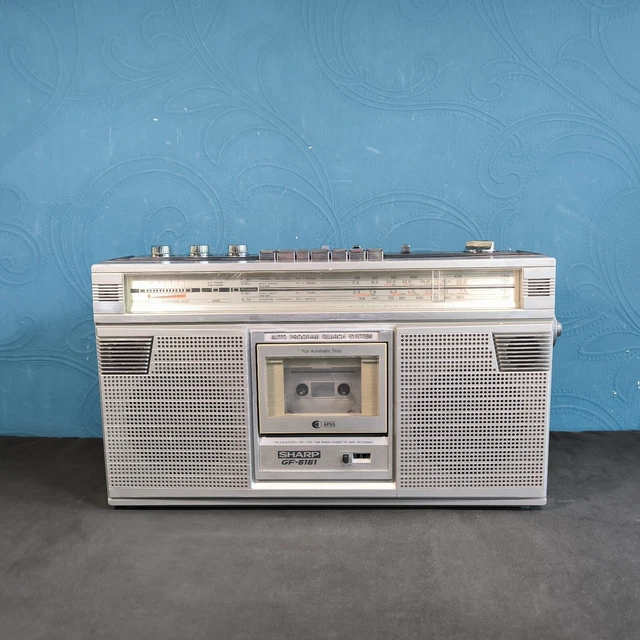 SHARP GF-6161Z STEREO Radio FM AM SW1 SW2 Cassette Recorder Vintage ...