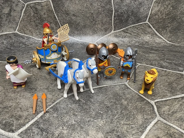 PLAYMOBIL HISTORY ROMAN Gladiator Arena 5837 -No Stage- Complete