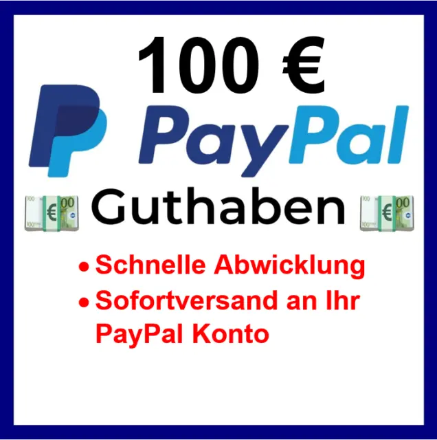 ⭐ Saldo PayPal 100 EURO [spedizione immediata!]