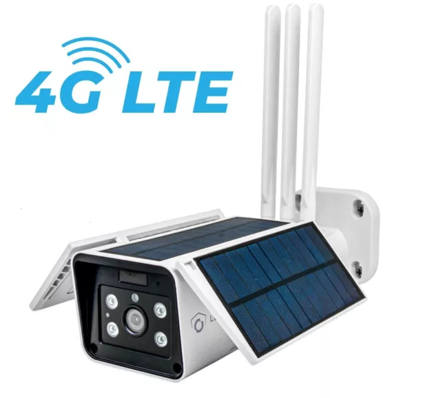 Xega 3G/4G LTE Überwachungskamera mit SIM Karte Aussen 20W Solarpanel  20,000mAh