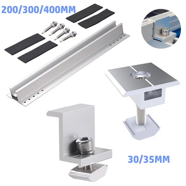 Kit Fissaggio 5 Pannelli Su Lamiera Grecata Barre 2.60m Solare Fotovoltaico - Foto 8