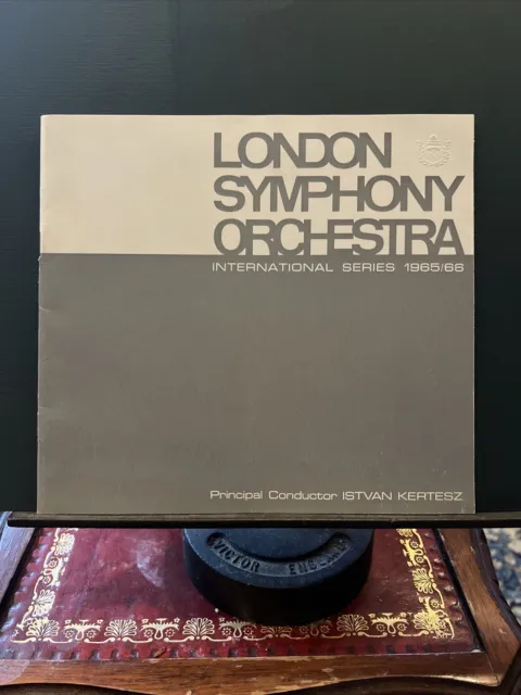 1965/66 Istvan Kertesz Bruno-Leonardo Gelber London Symphony Orchestra Programme