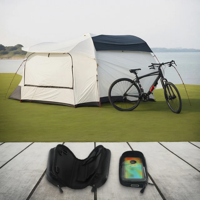 Borsa Portapacchi Posteriore Per Bici In Tessuto Impermeabile 1000D - Nero WEST BIKING | Decathlon - Foto 3