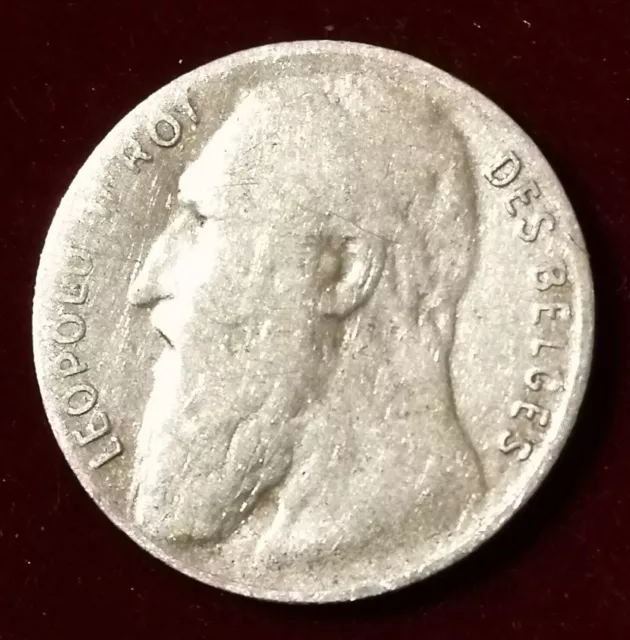 Belgique / Belgium , 50 Centimes  Leopold II 1901