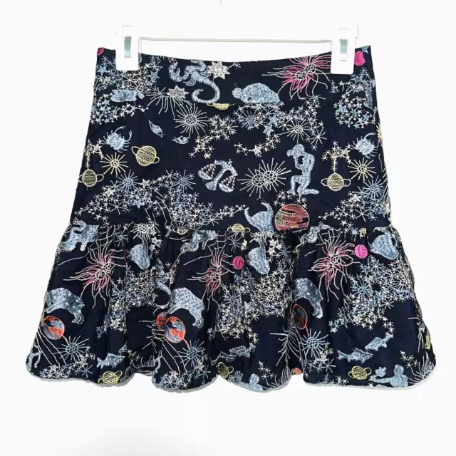 COREY LYNN CALTER Anthropologie Embroidered Zodiac Blair Skirt XS $200 ...