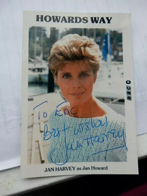Jan  Harvey   -  Tv  Actress  - Autographed   Photo