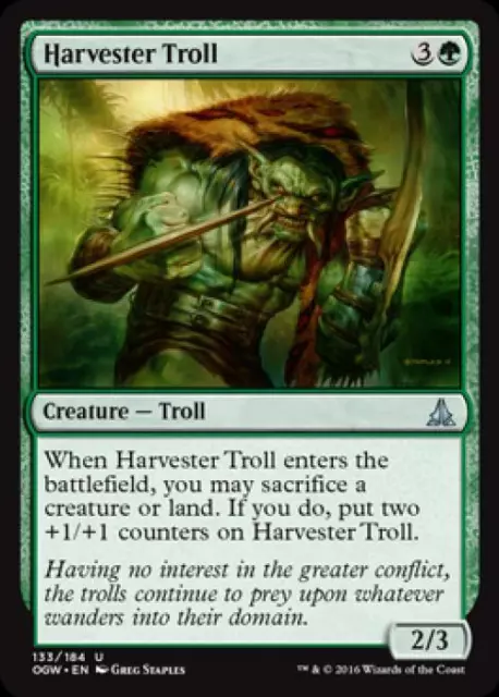 Harvester Troll - Medium Play English MTG Oath of the Gatewatch