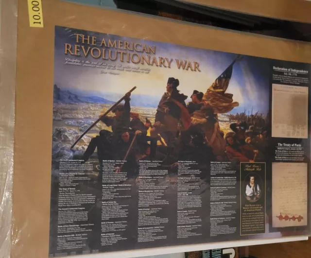 The American Revolutionary War-Educational Timeline - 24x36 Poster