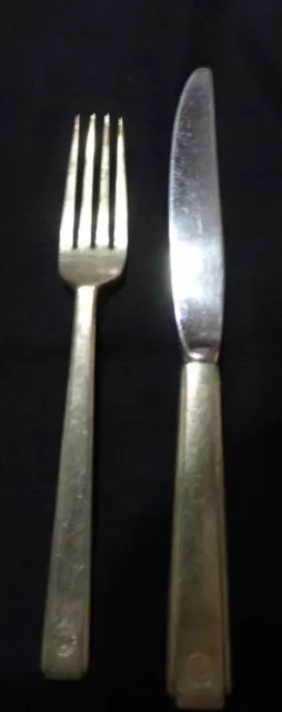 Vintage Northern Pacific Railroad Fork & Spoon, Reed & Barton
