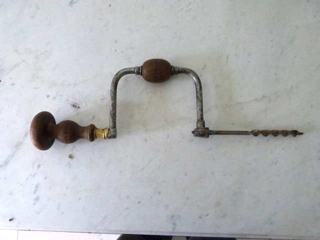 2❤️, Vintage ancienne Ancienne Chignole Perceuse à main Outil de Métiers Vintage, COTCOT - Bricolage