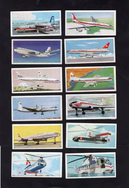 Lyons Tea Cards Wings Across The World 1962 Full Set Of 24 3