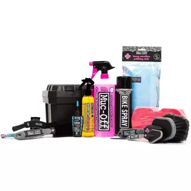 Muc-Off Ultimate Bike Cleaning Kit Nano Tech Cleaner Brushes Cycling Protection