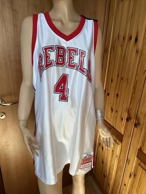 Authentic Mitchell and Ness Rebels #4 Larry Johnson UNLV Jersey SZ 3 XL (56) NWT