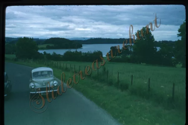 Morris Minor Car 35mm Slide 1950s Kodachrome