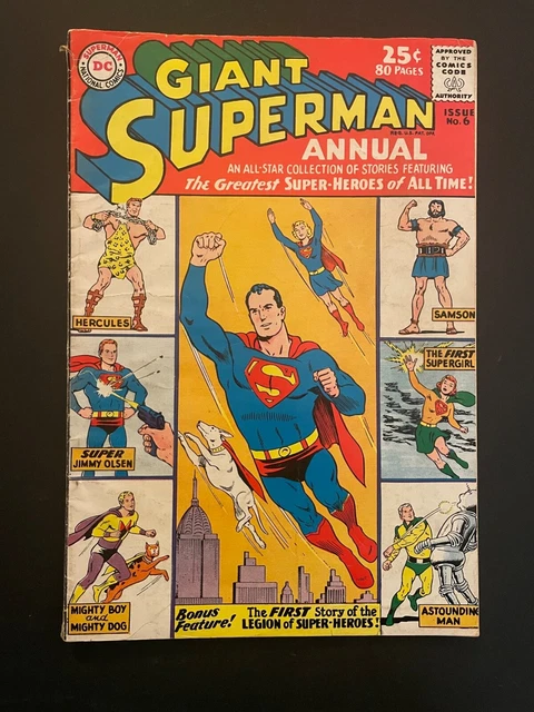 Giant Superman Annual 6 Vol 1 Mid Grade 4.5 DC Comic Book D62-64