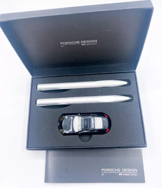 NOS Porsche Design Aluminium Mechanical pencil Ballpoint Pen Set Box Car P3120