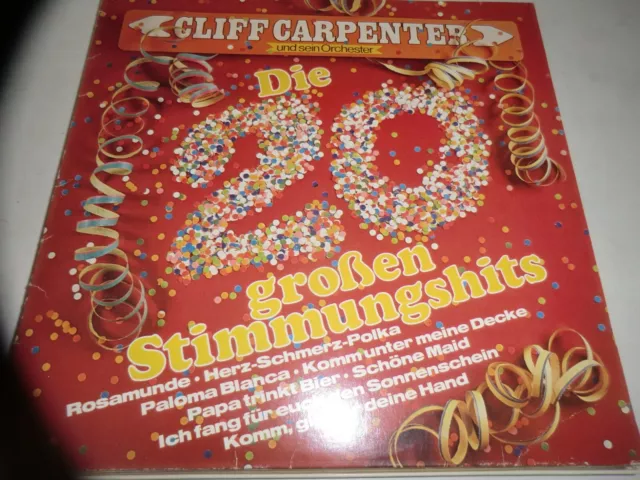 Cliff Carpenter und sein Orchester die großen Stimmungshits LP