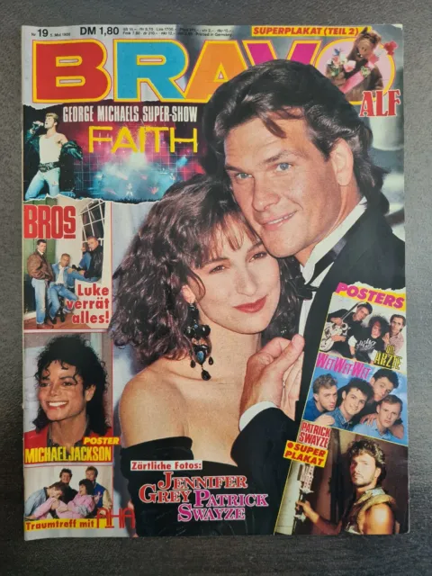 BRAVO 19/1988 Heft Komplett -George Michael,Michael Jackson,Patrick Swayze- Top!