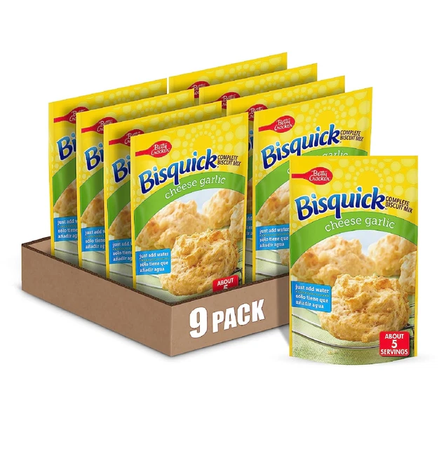 BETTY CROCKER BISQUICK Complete Cheese Garlic Biscuit Mix Just Add