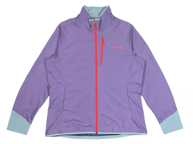 Patagonia All Free Softshell Jacket Purple Full Zip Lightweight Outdoor Size L