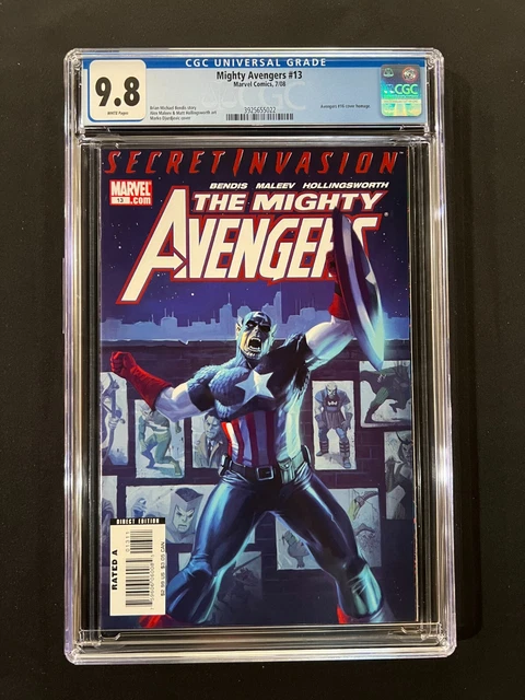 Mighty Avengers #13 CGC 9.8 (2008) - 1st Secret Warriors - Captian America