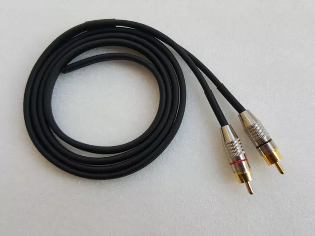Câble Rca Tourne-Disque 125 CM Câble Audio Phono Universale 1,25 MT 49 7/32 inch 3