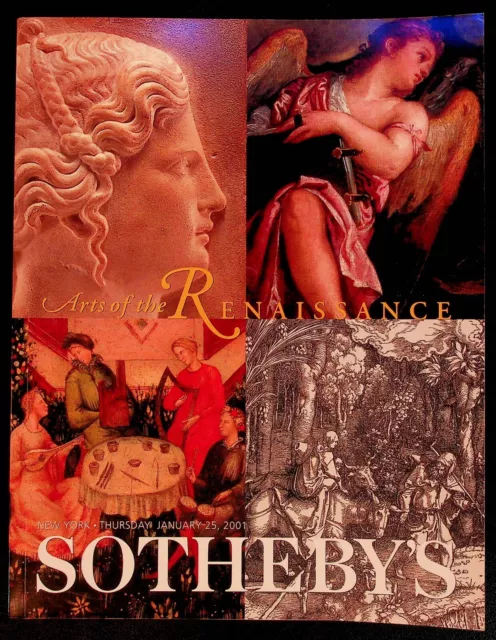 VINTAGE Sotheby's Auction Catalog Arts of the Renaissance art New York 2001