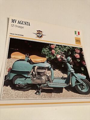 Agusta Scooter 125 Chicco 1960 Porta Carte Motocicletta Collezione Atlas Italia 