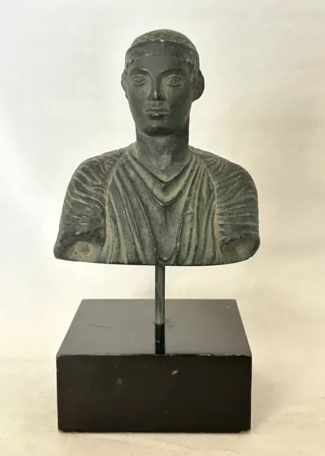 CHARIOTEER OF DELPHI AKA “Heniokhos” A 5.5” Miniature Bust Statue Replica 330 BC