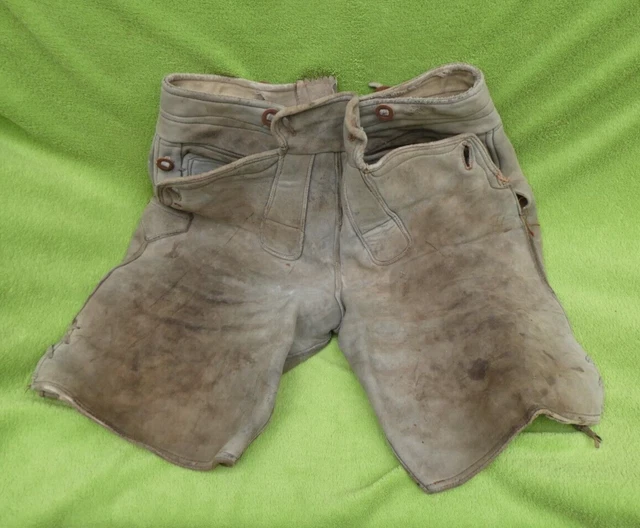 Stockerpoint Heren Logan traditionele lederhose, oud bruin gesekt, 46