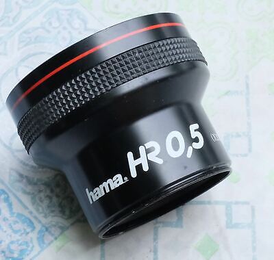 52mm Thread XXII Hama Video Lens HR 0.5 x 0.5x High Resolution 