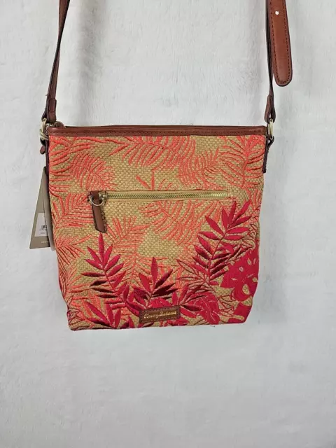 Tommy Bahama Palm Beach Woven Embroidered Adjustable Crossbody 2