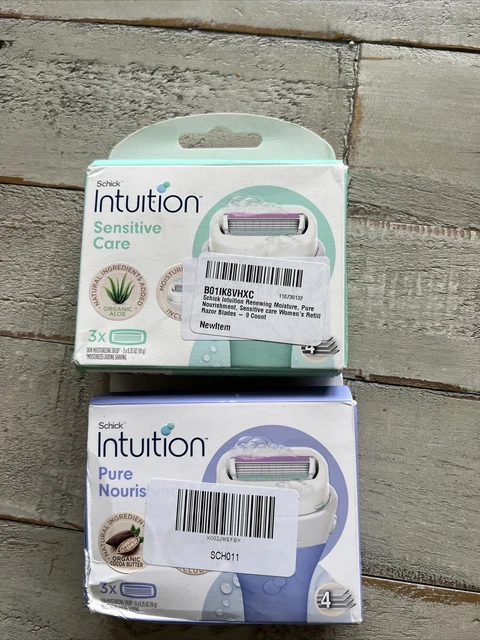 Cartuchos de repuesto Schick Intuition Sensitive Care con aloe 3 (2 como se muestra)