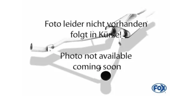 FOX Sportauspuff Edelstahl VSD Ersatzrohr Audi 100 quattro Typ C3 10V Turbo 2.2l