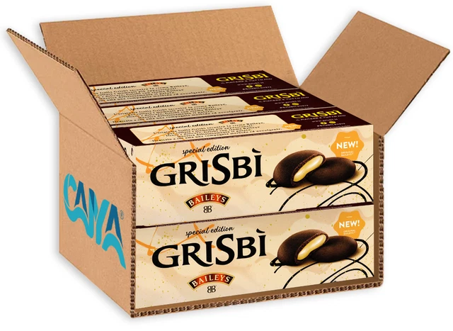6X Grisbi Baileys Special Edition Biscotto a Cacao Ripieno di Crema Baileys 112g