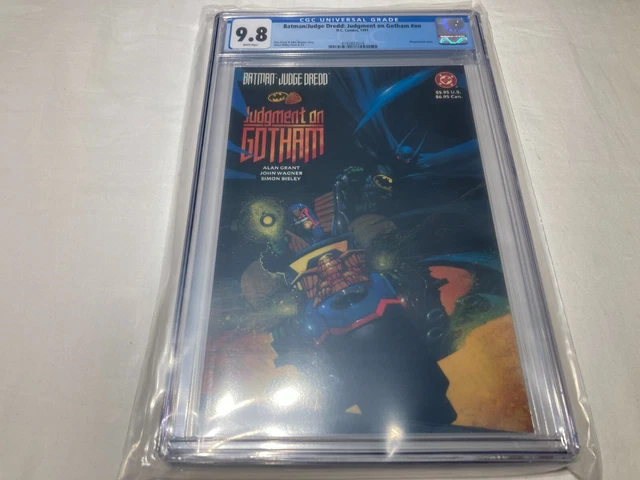 Batman Judge Dredd Judgement on Gotham CGC 9.8 NM/M White Pages Prestige Format