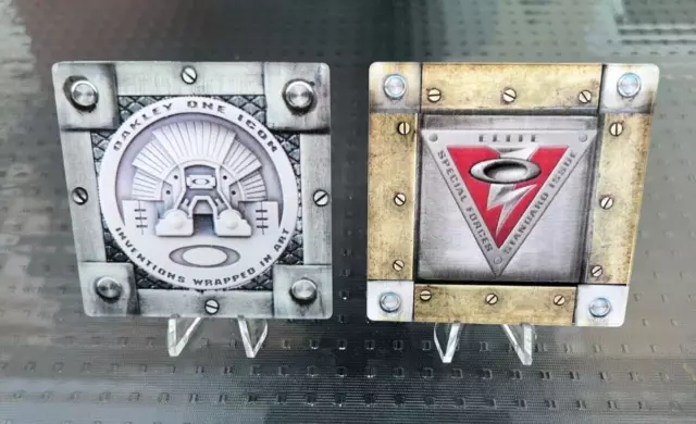 Oakley RARE Collectible Art! ONE ICON XMETAL COIN  & ELITE SPECIAL FORCES SI