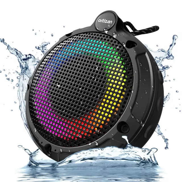 Waterproof Shower Bluetooth Speaker, Portable Wireless Speaker with HD Stereo...