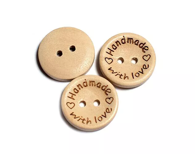 20 pezzi bottoni colorati in legno 25mm 4 fori bottone rotondo in