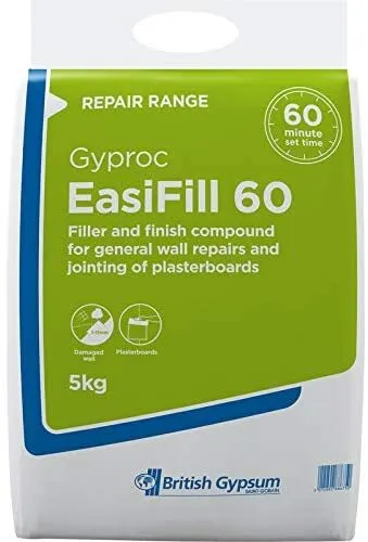 5kg Gyproc Easyfill Pulver Wandfüller und Finish Compound
