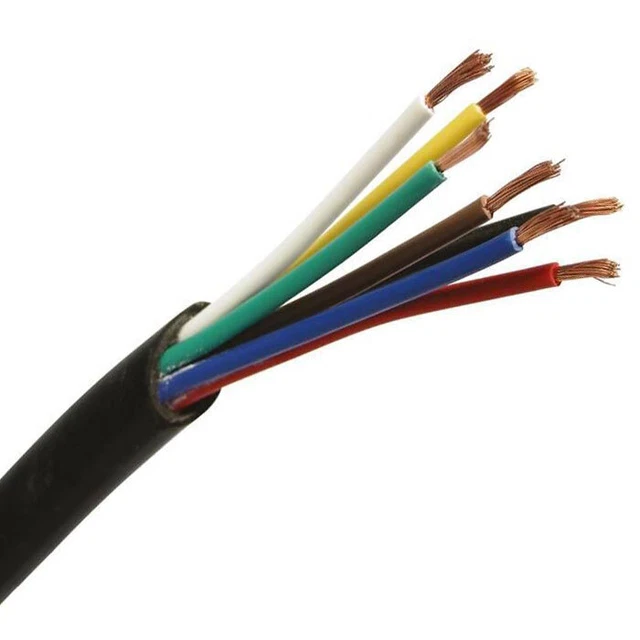 CABLE ELECTRIQUE AUTO SOUPLE 7 FILS DE 0,75 A 1,5 mm² - 7 x 0,75 mm² (75M)