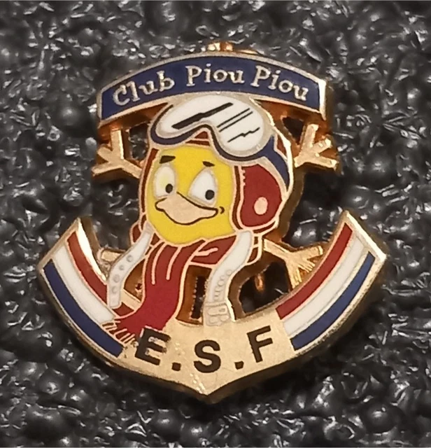 Insigne, broche médaille ski ESF  Piou Piou , 1ère version