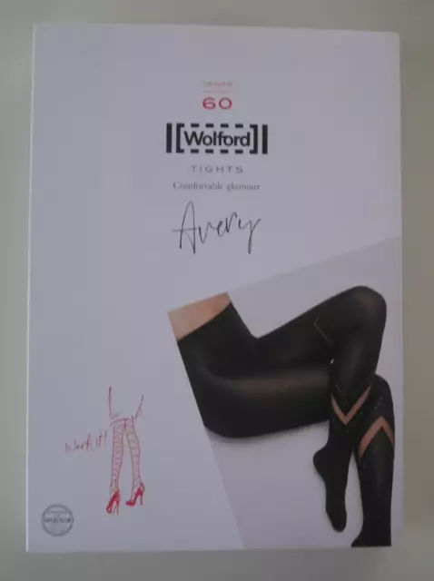 Nuovo E IN Confezione Originale: Wolford Avery Collant! Mit 640 Swarovski Pietre