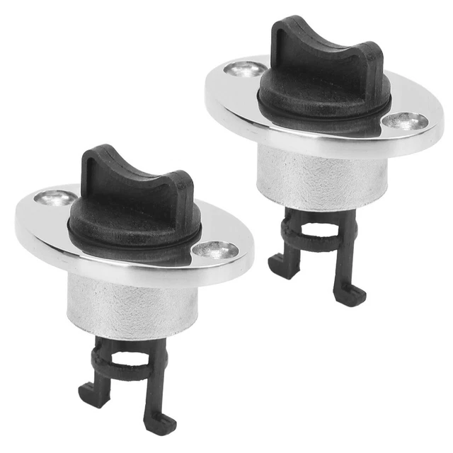 2pcs Transom Bateau Prise 2 Pièce 25mm/1in Marine Vidange 1 Paire Accessoire