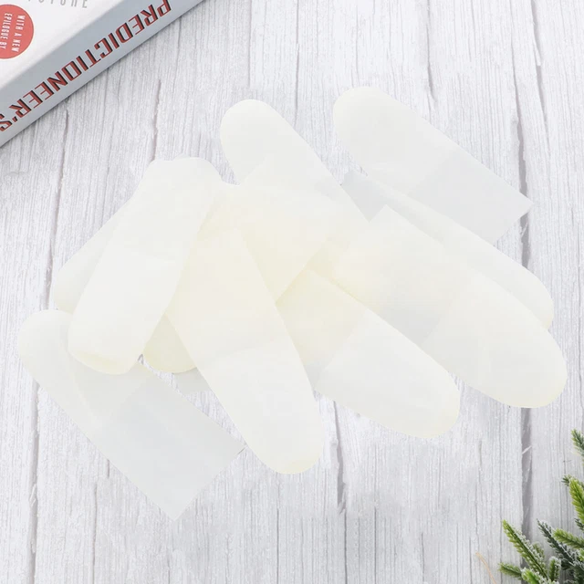 1 paquete de manguito yema de dedo manguito de látex manguito de dedo cubiertas de látex