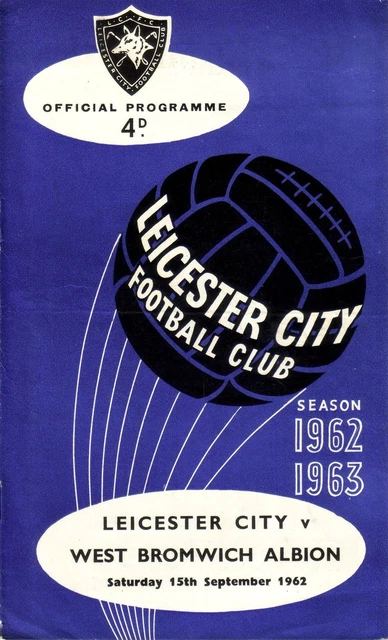LEICESTER V WEST Bromwich Albion 1962/63 Division 1 EUR 1,75 PicClick FR