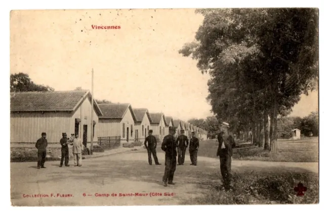 CPA VINCENNES (94) - 6. Camp de Saint-Maur (côté Sud) - Coll. F. Fleury