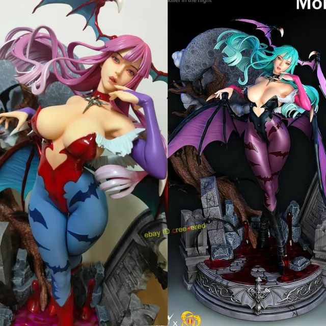 Snake Eyes Studio 1/4 Darkstalkers Vampire Morrigan GK Resin Psinted LED Statue